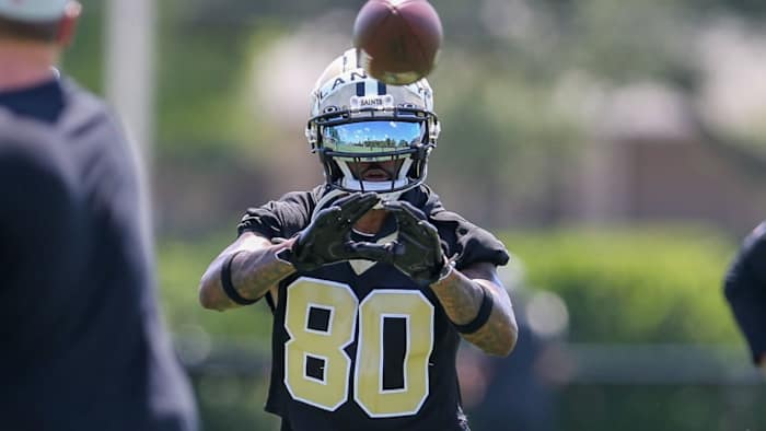 Saints WR Jarvis Landry at the team’s training facility. Credit: USA TODAY
